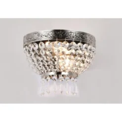 Norrsken Design Vägglampa Queen Nickel 14cm