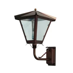 Westal Vägglykta Gustav upp koppar/fönsterglas