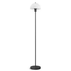 Herstal Vienda golvlampa svart/glas E14