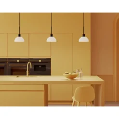 Herstal Vienda pendel svart/glas E14