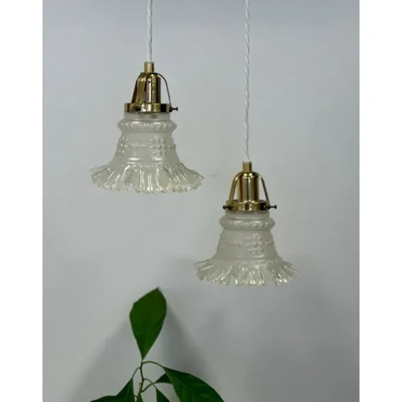 Vintage by Bright 1-2-3 Vintage fönsterlampa, mässing/frostat glas