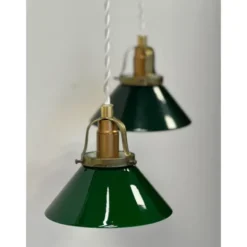 Vintage by Bright 1-2-3 Vintage fönsterlampa, mässing/grön