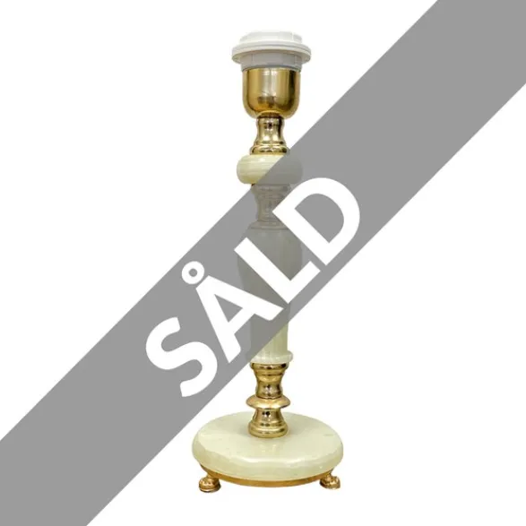 Vintage by Bright 1-2-3 Vintage lampfot, marmor