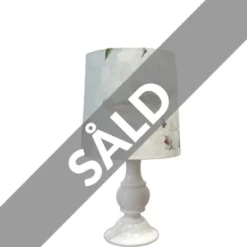 Vintage by Bright 1-2-3 Vintage lampfot, vit marmor