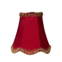Armaturhantverk Viol lampettskärm, röd 12cm