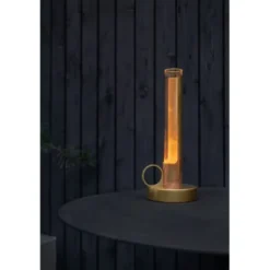 Örsjö Belysning Visir Portabel Bordslampa Rå mässing