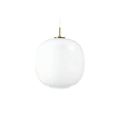 Louis Poulsen VL45 Radio 370 pendel, blank opal/mässing 37cm