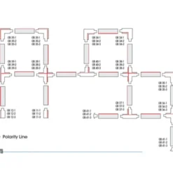 Belid Vridbar skarv till Global skena, mattsvart (GB24-2)