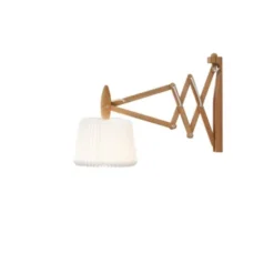Le Klint Wall lamp, SAX, smoked oak, incl. shade 120XS