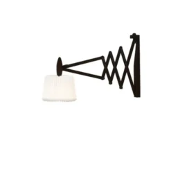 Le Klint Wall lamp, SAX, smoked oak, incl. shade 120S