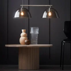 Co Bankeryd Wendo 70 taklampa, nickel/rökfärgad 70cm