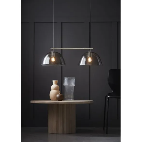 Co Bankeryd Wendo 70 taklampa, nickel/rökfärgad 70cm