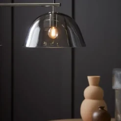 Co Bankeryd Wendo 70 taklampa, nickel/rökfärgad 70cm