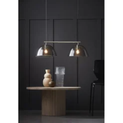 Co Bankeryd Wendo 70 taklampa, nickel/rökfärgad 70cm