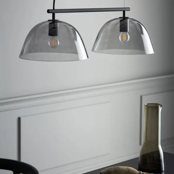 Co Bankeryd Wendo 70 taklampa, svart/rökfärgad 70cm