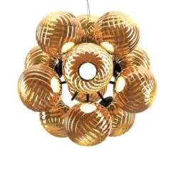 Tom Dixon Whirl Burst Chandelier Gold LED CB