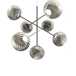 Tom Dixon Whirl Chandelier Large Silver LED CB