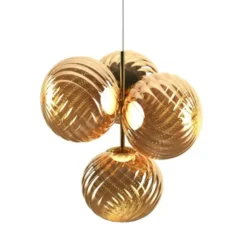 Tom Dixon Whirl Chandelier Small Gold LED CB