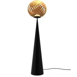 Tom Dixon Whirl Cone Fat Floor Gold/Black LED UN