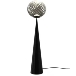 Tom Dixon Whirl Cone Fat Floor Silver/Black LED UN