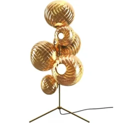Tom Dixon Whirl Floor Chandelier Gold LED UN