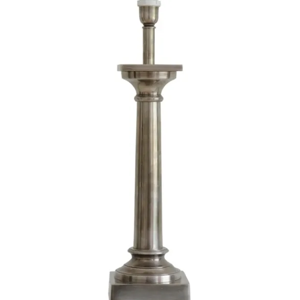 Hallbergs Belysning Winchester Lampfot Antik Silver 16cm