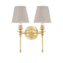 Karlskrona Lampfabrik Wivallius vägglampa mässing