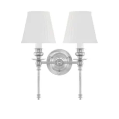 Karlskrona Lampfabrik Wivallius vägglampa nickel