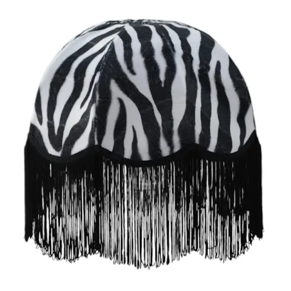 Hallbergs Belysning Zebra Päls Lampskärm Svart 50 cm