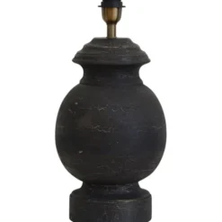 Hallbergs Belysning Zenit Lampfot Vintage Svart 24cm